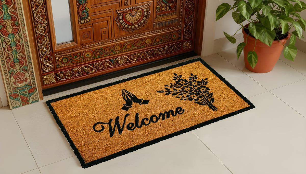 Rectangular Large Mat with Namaste